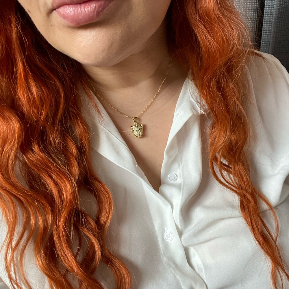 18k Gold plated Jaguar necklace